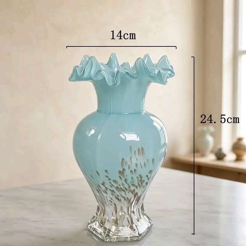125 - Vintage-Style Glass Vase
