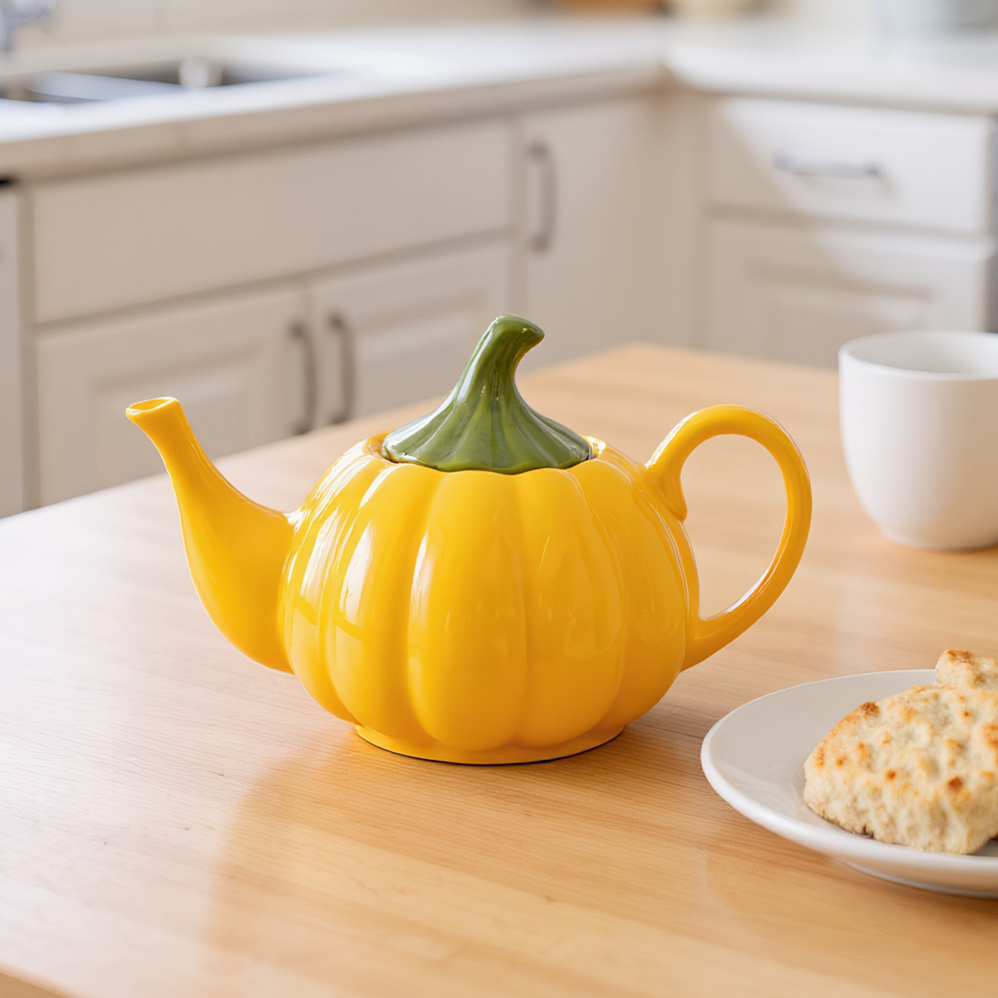 119 - Pumpkin-Shaped Teapot